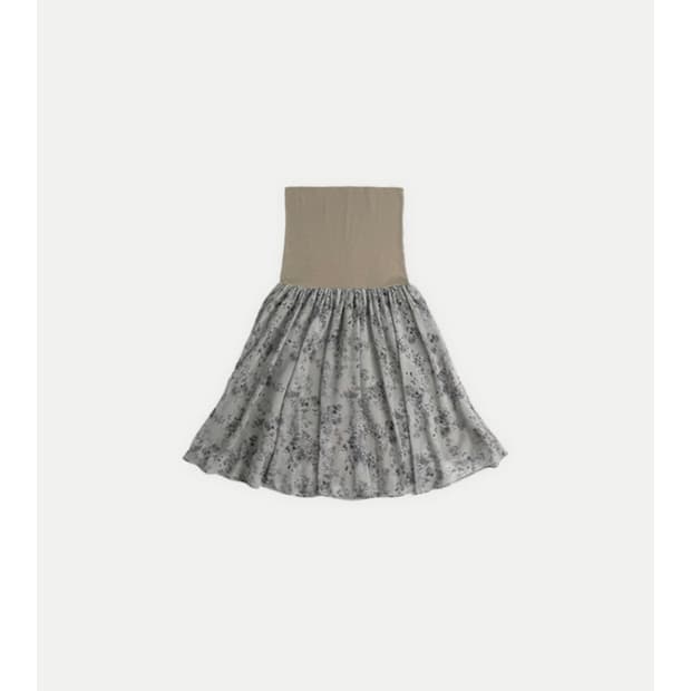 콜로신스 Lotus Midi Skirt Mud Khaki