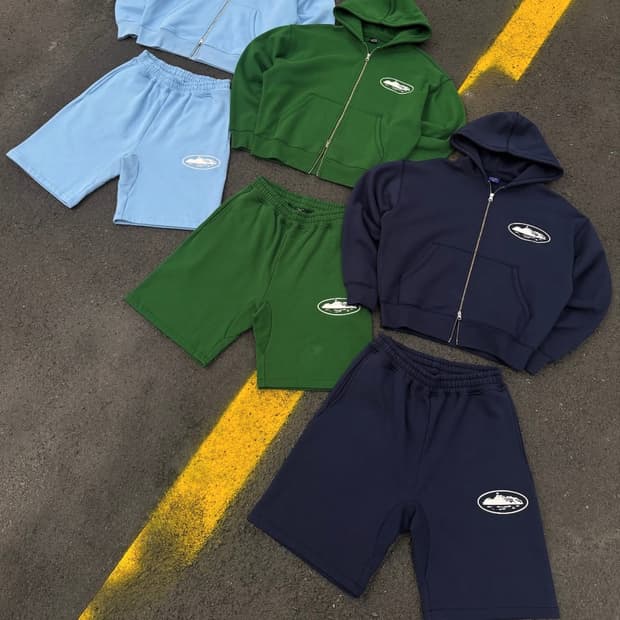 M) 코르테이즈 스웻 셋업 네이비