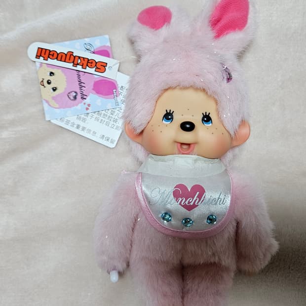 수수료x)고전 윙크시리즈 글리터 핑크 토끼 몬치치