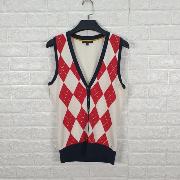 [M]타미힐피거 니트 브이넥 조끼