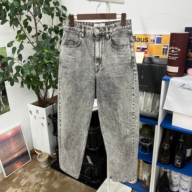 이자벨마랑 흑청 데님 팬츠 34