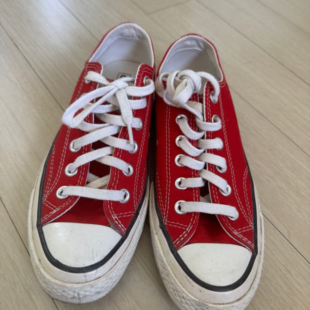 컨버스 척 70 로우 에나멜 레드 164949C