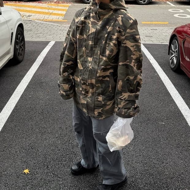 선데이오프클럽 카모 자켓