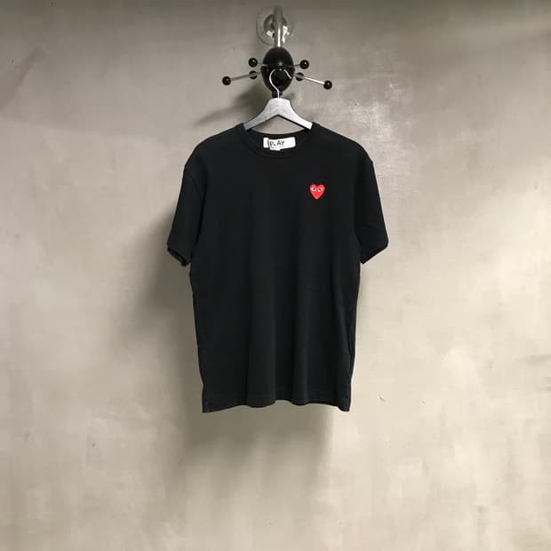 꼼데가르송 와펜 반팔 티셔츠 블랙 XL