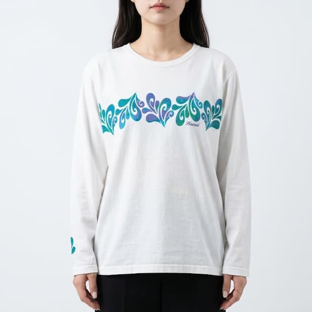 1990년대 빈티지 하와이언 긴팔 셔츠