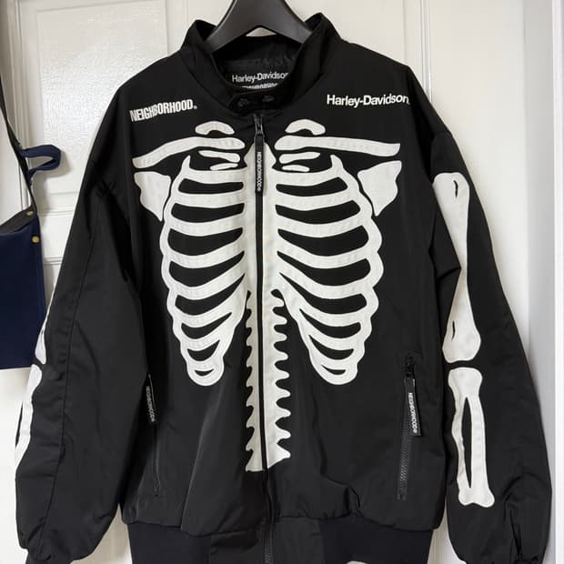 네이버후드 X 할리데이비슨 레이싱자켓