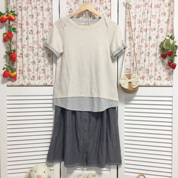 빈티지 모리걸 코디세트