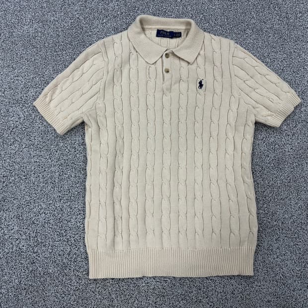 폴로 랄프로렌 카라 케이블니트
