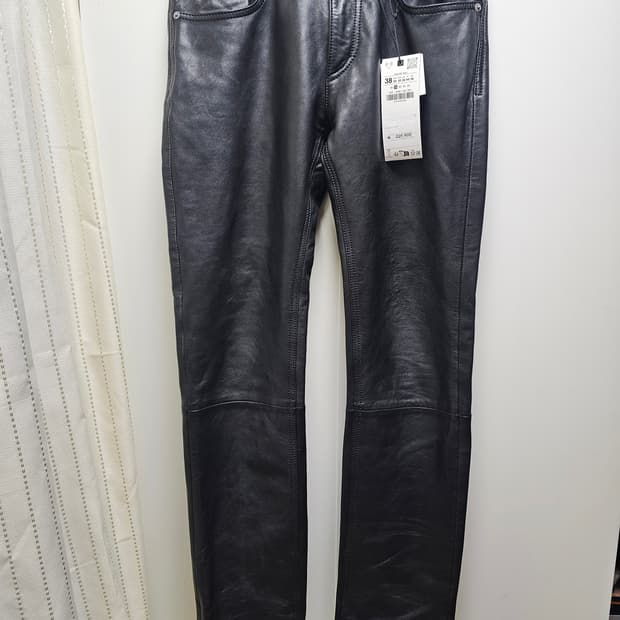새상품 자라 남성 양가죽 블랙 바지(29/30사이즈 각1벌씩)