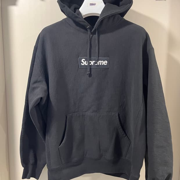 슈프림 박스로고 후드 블랙