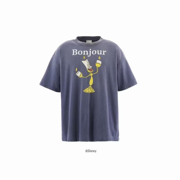 세인트 마이클 X 디즈니 봉주르 루미에르 티셔츠 XL