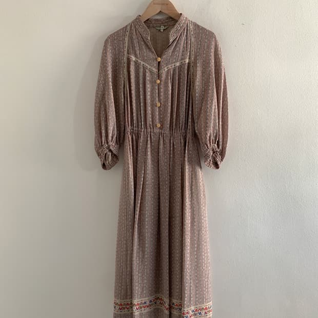 (Vintage)Classic vintage pattern dress