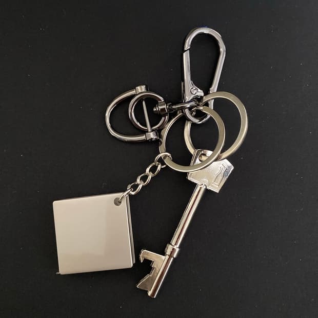 미니 줄자 키링