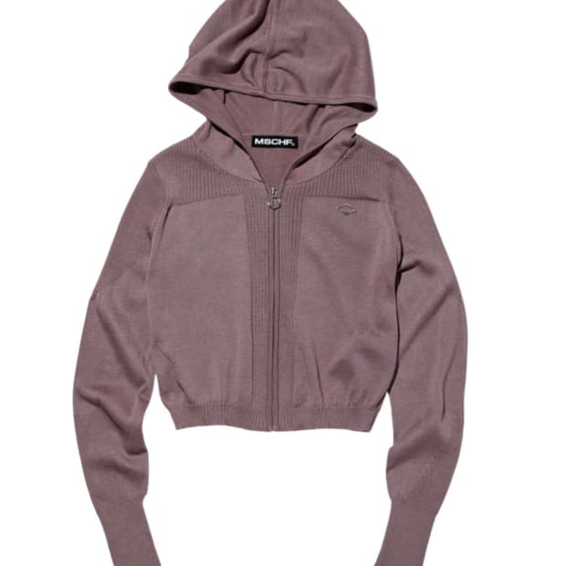 미스치프 롬버스 니티드 후드 로즈 브라운