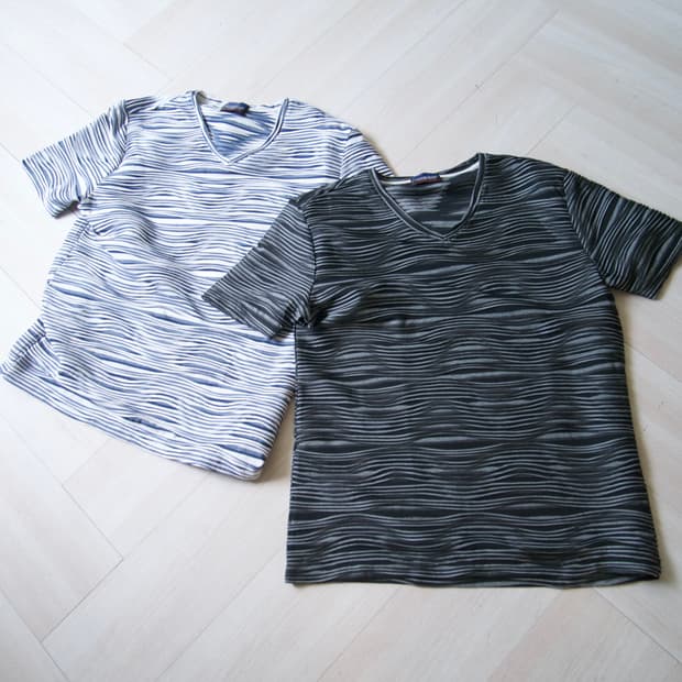 [NICOLE CLUB FOR MEN] wave v neck tee