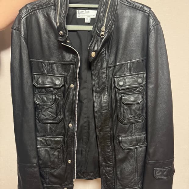 Perry ellis 페리 엘리스 빈티지 양가죽 자켓 사이즈 100