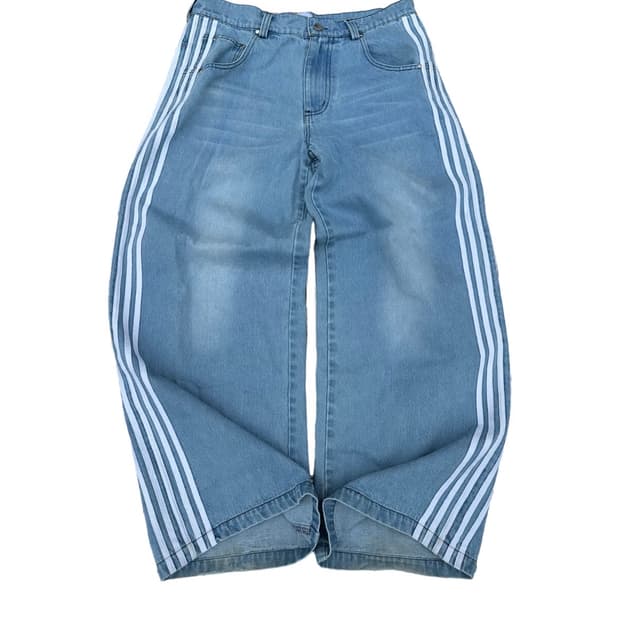 heavencanwait track jeans BLUE