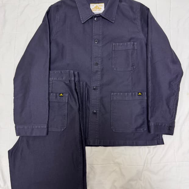 (새상품) 르몽생미셸 워크 자켓 & 바지 세트 그라파이트 컬러