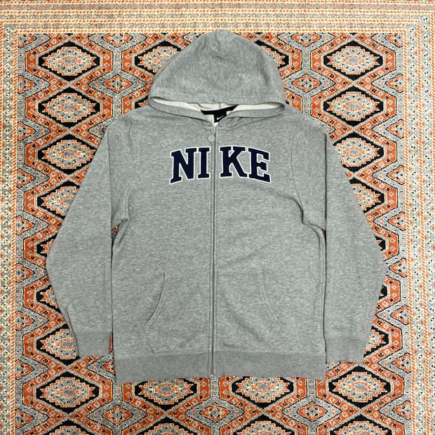 나이키 스펠로고 그레이 후드집업 여성XL