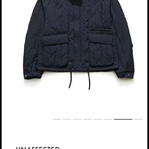 언어펙티드 퀼티드 블루종 22fw 네이비 (L)