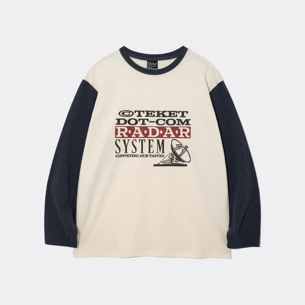 테켓 REVERSE L/S TEE-CREAM