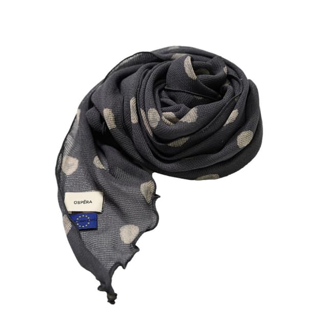 Ospera No.201 Grey Dot Ostinato 머플러