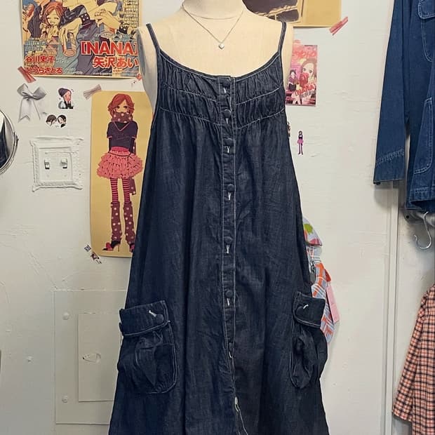 포켓 민소매 원피스 [무배]