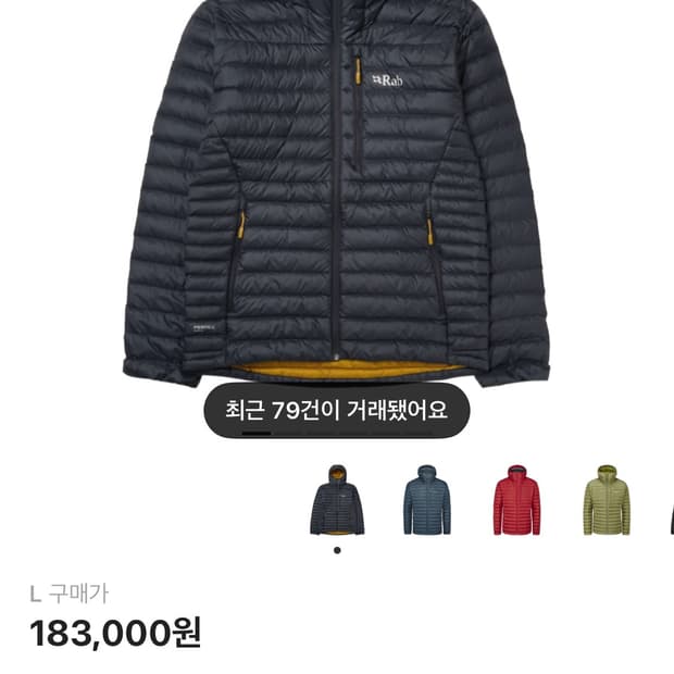 랩 마이크로라이트 알파인 자켓 벨루가