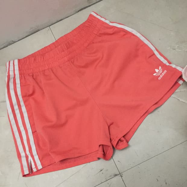 Adidas 아디다스 핑크 백포켓 트레이닝 숏팬츠