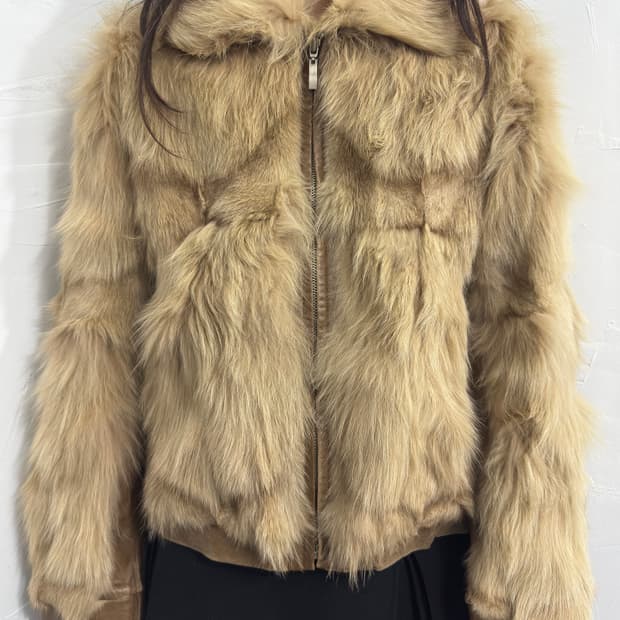 hiverreine fur leather jacket