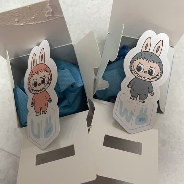 라부부 4세대 알파벳미니키링