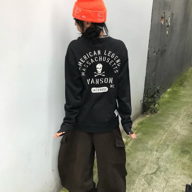 Vanson Skull Embroidery Sweatshirts
