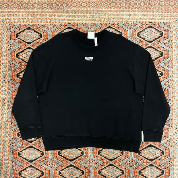 아디다스 오리지널 블랙 크롭 맨투맨 남성2XL