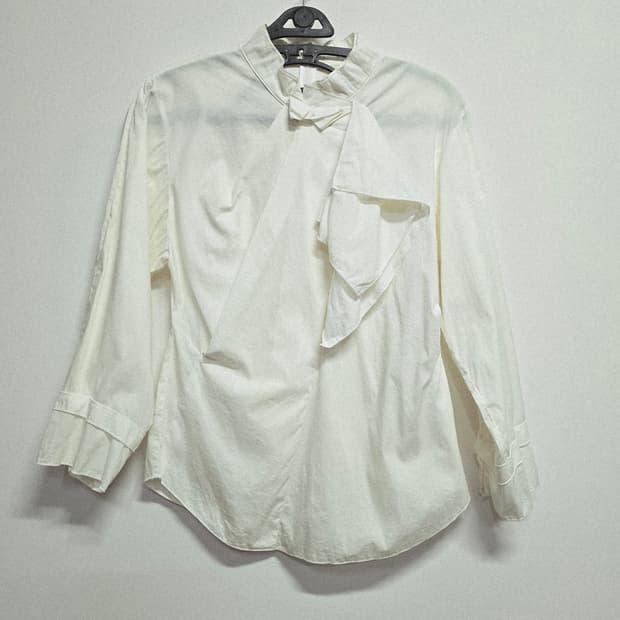 미샤 리본 블라우스 셔츠