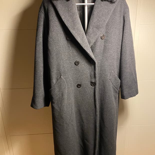 라나버진울 앙고라 진그레이  모 롱코트