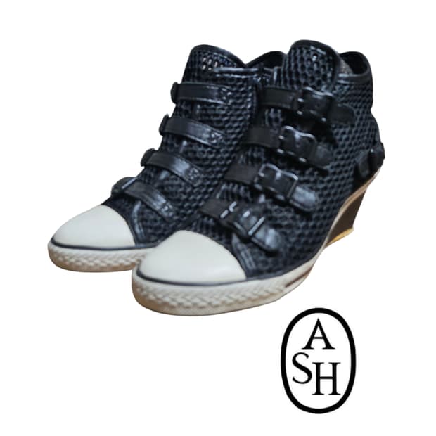 ASH 아쉬 GOSSIP 웨지힐 스니커즈 | 35 | 올블랙