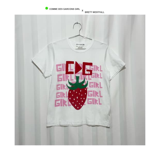 꼼데가르송 걸 x 브렛 웨스트폴 티셔츠