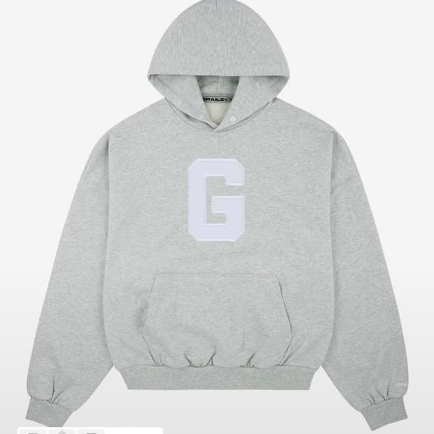 (그레일즈) G LOGO HOODIE [MELANGE GREY]
