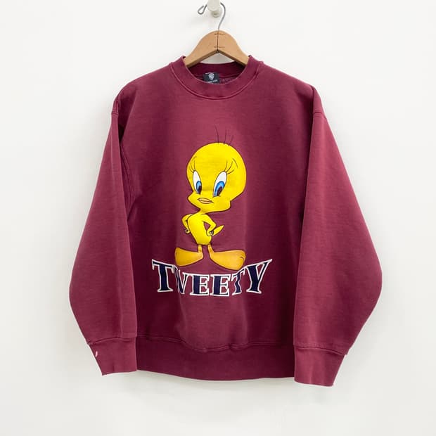 1997 워너 브로스 트위티 스웻셔츠