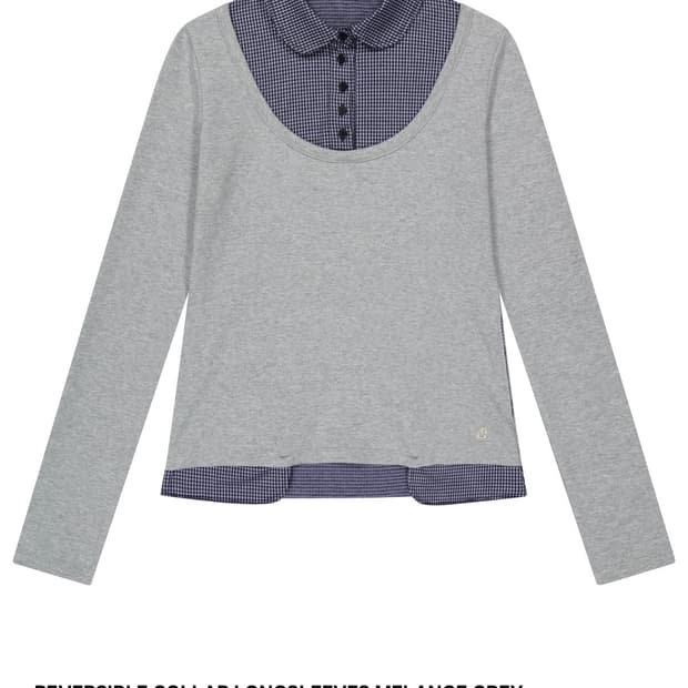 코이세이오 reversible colla longsleeves grey
