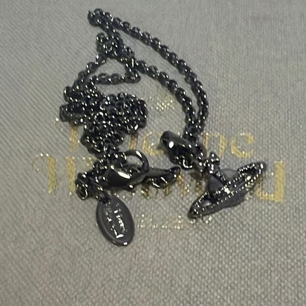 gunmetal Vivienne Westwood necklace