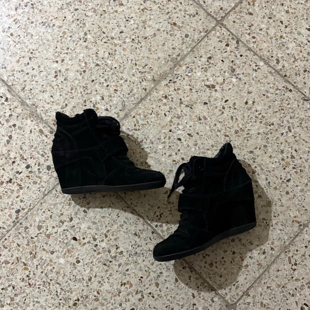 [35/230] 아쉬 보위 스웨이드 하이탑 블랙