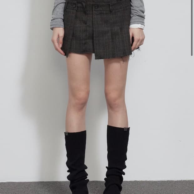 보헤미안 서울 스커트 LAYERED WRAP MINI SKIRT
