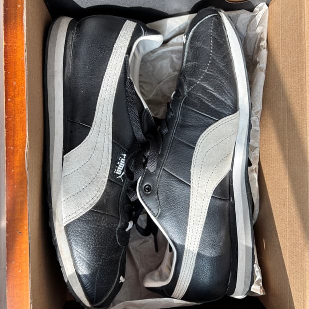 푸마 스니커즈 블랙/화이트