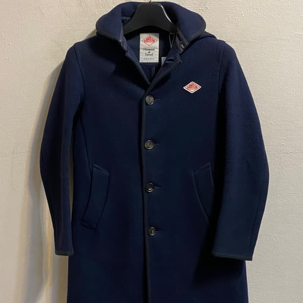 단톤 후드 울 코트