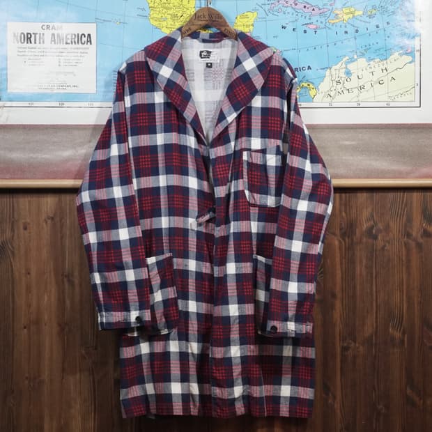 엔지니어드 가먼츠 체크 스모킹코트