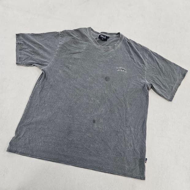 XL 예일 빈티지 워싱 반팔 티 0708Y2