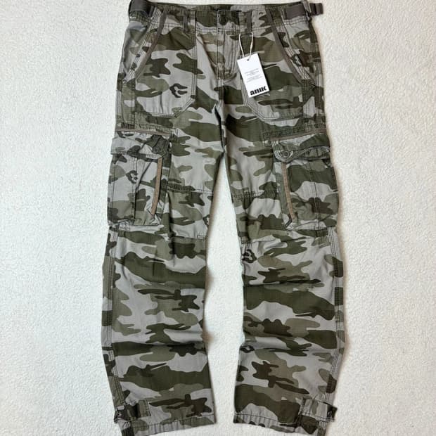 리트머스 00's 밀리터리 립스탑 카모 카고 팬츠 PN6214