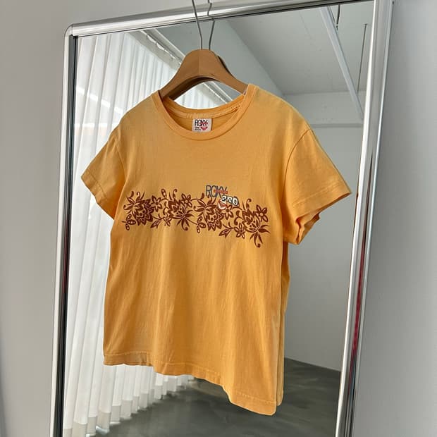 Roxy Quiksilver 록시 퀵실버 크롭 서핑 서퍼 기념티 반팔 T