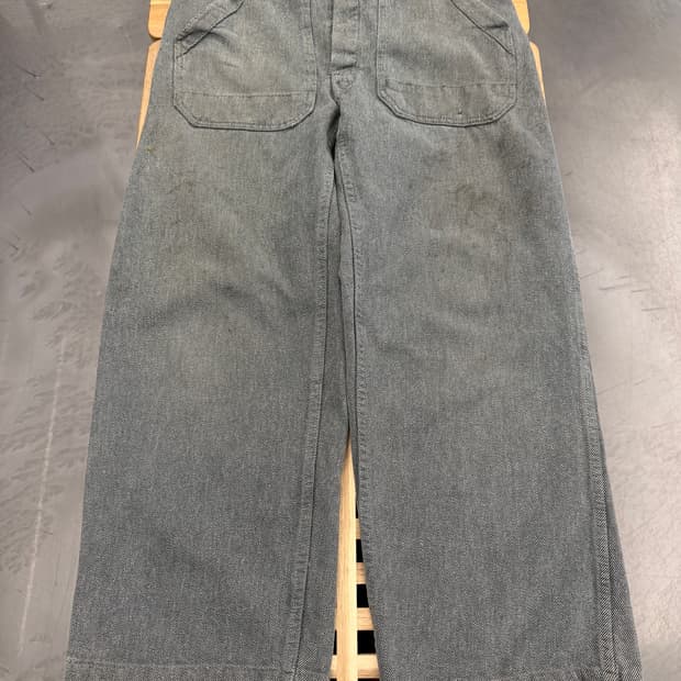 1960s GERMAN LEBER UTILITY WIDE 60s워크팬츠